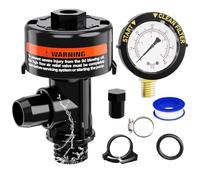 Cpolebev 98209800 Pool Filter Pressure Gauge, Manual Bleed Valve Release Valve for Pool and Spa Filters 98209803 Easy Install Easy to Use
