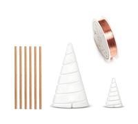 Cpolebev 99.9% Pure Copper Wire for Electroculture Gardening Antenna,Coil Winding Jig for Electro Culture Growing Garden Plants Easy to Use High Guality