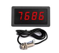 Cpolebev 9999RPM Tachometer Digital LED Counting Meter DC 8-24V Gauge Speed Meterwith NPN 5V Hall Magnet Sensor Switch