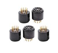 Cpolebev 9Pin Vacuum Tube Socket Testing Saver for 6DJ8 12AX7 ECC83 B339 CV492 6L13 12AU7 ECC82 B329 HiFi Tube AMP Gold Plated