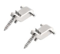 Cpolebev A Set 2 Pcs Electric Guitar Roller String Tree String Retainer - Silver