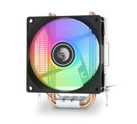 Cpolebev A200 Dual Heat Pipe Air Cooling Radiator Multi-Platform Silent CPU Radiator CPU Cooler with 92mm RGB Silent Fan