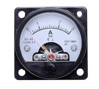 Cpolebev AC 0-3A Round Analog Panel Meter Current Measuring Ammeter Gauge Black
