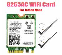 Cpolebev AC8265 WiFi Card+6DB Antenna Network Adapter for Nano 300Mbps+867Mbps 2.4GHz 5GHz Dual Band NGFF BT4.2 Module