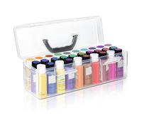 Cpolebev Acrylic Paint Storage Box, 30 Bottle Capacity Acrylic Paint Storage Box for 2 Fluid Ounces Acrylic Paint,Storage Box