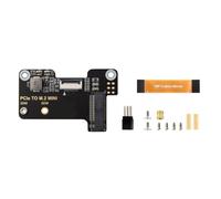 Cpolebev Adapter Board for Raspberry Pi5 PCIe to M.2 MINI Support NVMe Protocol M.2 Interface Hard Drives