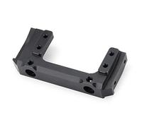 Cpolebev Aluminum Alloy Front Bumper Mount Servo Stand for 1/10 RC Crawler Axial SCX10 II AX90046 90046 90047 Upgrade Part,Black