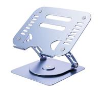 Cpolebev Aluminum Alloy Laptop Stand 360° Rotatable Notebook Holder Liftable Stand for PC Laptop Bracket Tablet Computer Easy to Use -Gray