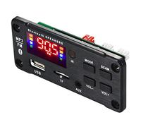 Cpolebev Amplifier 25Wx2 12V Mp3 Decoder Board Audio Module Bluetooth 5.0 Wireless Music Car Mp3 Player with Bluetooth