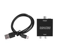 Cpolebev Analog to Digital Audio Converter R/L 3.5mm AUX to Digital Coaxial Toslink Optical Audio Adapter