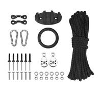 Cpolebev Anchor Trolley Kit Inflatable Sturdy Kayak Canoe Anchor Car Kit System with Accessorys