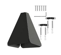 Cpolebev Anti-Rust Squirrel Baffle Foldable Hanging Squirrel Flapper Black Squirrel Baffle Wrap Around Squirrel Proof Baffles Outdoor Garden Decor