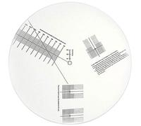 Cpolebev Anti-Sliding LP Vinyl Record Pickup Calibration Plate Distance Gauge Protractor Adjustment Tool Ruler for Turntable