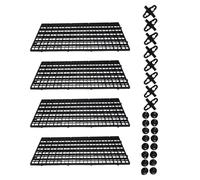 Cpolebev Aquarium Divider Tray Plastic Mesh Aquarium Egg Box Light Diffuser, Fish Tank Divider Filter Bottom Isolation