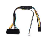 Cpolebev ATX Main 24Pin Female to 6Pin Male 6Pin PCI-E PSU Power Adapter Supply Cable Connector for Elite 8100 8200 8300 800G1