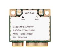 Cpolebev -AX1800H WiFi6 MT7921 MINI PCI-E 2.4G/5G 574Mbps/1200Mbps Gigabit Dual Band Internal Wireless Network Card BT5.2
