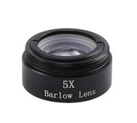 Cpolebev Barlow Lens 5X for Any M28X0.6 Thread 1.25inch Telescope Eyepiece Astronomy Diagonal Extender Tube or Camera Adapter