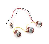Cpolebev Bass Wiring Kit A250K B250K Pots Socket Potentiometers for Guitar Accessories Parts