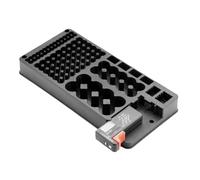 Cpolebev Battery Storage Box Organizer Holder with Digital Display and Tester for Battery Level Check for AAA AA C D 9V