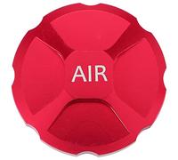 Cpolebev Bicycle Fork Cover Cap Aluminum Alloy Air Fork Nozzle Cover Shock Absorption Front Fork Gas Caps Cover,Red