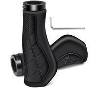 Cpolebev Bicycle Grips Ergonomic Grips Non-Slip Rubber Handlebar Grips,Bicycle Handlebar Grips for 22.2mm E-Bike Black