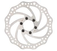 Cpolebev Bike Brake Disc Rotor 160mm Stainless Steel Road Bike Disc Brake Accessories with 48mm Flange Diagonal Hole