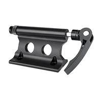 Cpolebev Bike Front Fork Quick Release Retaining Clip Dismountable Attaching Clamp Portable Cycling Part (Black)
