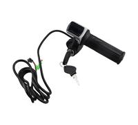 Cpolebev Bike Twist Throttle for Electric Bike Throttle 48V Gas Handle Throttle LCD Display Lock Key