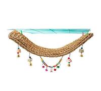 Cpolebev Bird Climbing Net Hammock Hanging on Parrot Cage Climbing Ropes Ladder Chew Toys for Birds 29x7Inch