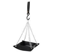 Cpolebev Bird Feeder Tray Hanging Bird Water Tray Garden Bird Feeder Outdoor Patio Hanging Bird Feeder Easy to Use Black