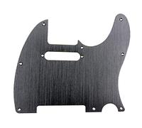 Cpolebev Black 8 Hole Tele Guitar Pickguard Metal Pick Guard for Standard Pickguard Replacement