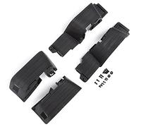 Cpolebev Black Plastic Front and Rear Mud Flaps for 1/10 RC Crawler Car Axial SCX10 II 90046 90047 Upgrade Parts