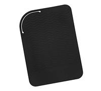 Cpolebev Black Silicone Heat Travel Mat, Anti-Heat Pad for Hair Straighteners, Curling Irons, Flat Irons and Other Hot Styling Tools