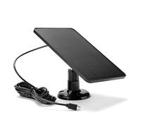 Cpolebev Black Solar Panel Plastic Solar Panel for Security Camera Outdoor USB Charging Solar Panel for CCTV Security Camera Monitor Power Supply