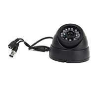 Cpolebev Black Surveillance Camera PAL 1/3" CMOS 700TVL 24 LED IR Cut 3.6mm Security Indoor Dome CCTV Camera