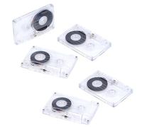 Cpolebev Blank Audio Cassettes. Recordable Clear Audio Cassettes Video Tape for Voice Music Recording