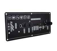 Cpolebev Bluetooth Audio 15W Amplifier Board with FM BT Audio Portable Speaker 5V Karaoke Power Amplifier Board MP3 Amplifier