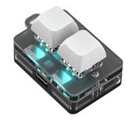 Cpolebev Bluetooth Mini 2 Key Keypad Copy Paste Hot Swap Games One Key Password Mechanical Key Accessories for Home and Travel B