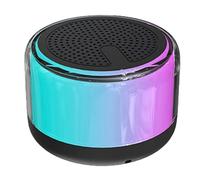 Cpolebev Bluetooth Speaker Colorful Light Portable Mini Bluetooth Speaker Support Voice Broadcast Surround Sound Effect Speaker