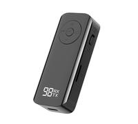 Cpolebev Bluetooth5.3 Transmitter Receiver 3.5mm AUX Wireless Adapter Stereo for Earphones TV PC Car Speaker with Digital Display