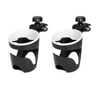 Cpolebev Boat Rail Cup Holder Universal Drinks Holders 360 Degree Rotation Adjustable Clamp Boat Drink Holder,2Pcs