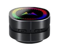 Cpolebev Bone Conduction Speaker Wireless Mini Stereo Sound Bone Conduction Speaker LED Colorful Light 1Set Black