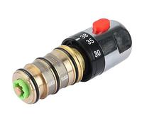 Cpolebev Brass Thermostatic Valve Temperature Control Ceramic Valve for Solar Water Heater Valve Parts Ceramic Mixer Tap Easy to Use Gold&Silver