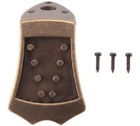 Cpolebev Bronze Metal Triangle Mandolin Tailpiece Parts for 8 String Arched Top Mandoline Replacement