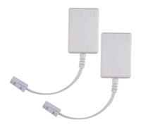Cpolebev BT Plug To ADSL RJ11 Broadband Internet Microfilter Splitter 2 Pack, BT Male To BT & RJ11 Female for Landline Modem