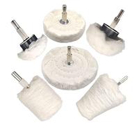 Cpolebev Buffing Wheel Wheel Shaped Polishing Tool Polishing Wheel Kits for Drill Buffing Pad for Metal Aluminum Stainless Etc