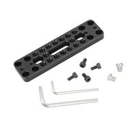 Cpolebev Camera Baseplate Extension Long Cheese Plate with Multiple 1/4inch-20 Thread Holes for DLSR Camera DIY Setup