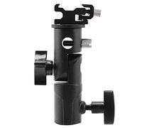 Cpolebev Camera Flash Speedlite Mount,Professional Swivel Light Stand Light Bracket Umbrella Bracket Mount Shoe Holder E Type For and Speedlite Flashe