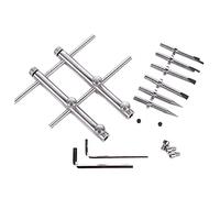 Cpolebev Camera Lens Openning Repairing Tool Kit 10-100mm Lens Repair Set with 3 Tips 6 Screws 2 Hexagon Wrench for DSLR Camera