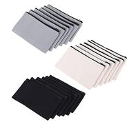 Cpolebev Canvas Makeup Bags Canvas Zipper Pouch Bags Pencil Case Blank DIY Craft Bags Cosmetic Pouch for DIY Craft (18 Pieces)
